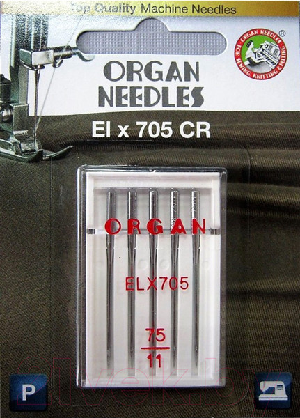 Изображение товара Набор игл для бытовой швейной машины Organ Elx705 CR 5/75