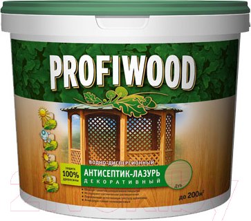 Изображение товара Защитно-декоративный состав Profiwood Антисептик-лазурь (2.5л, орегон)