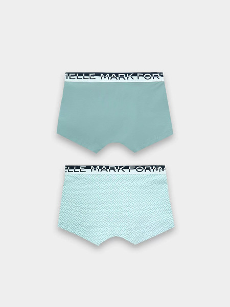 Изображение товара Комплект мужских трусов Mark Formelle 411215-2 (р.90-100, узор на голубой дымке/бриз)