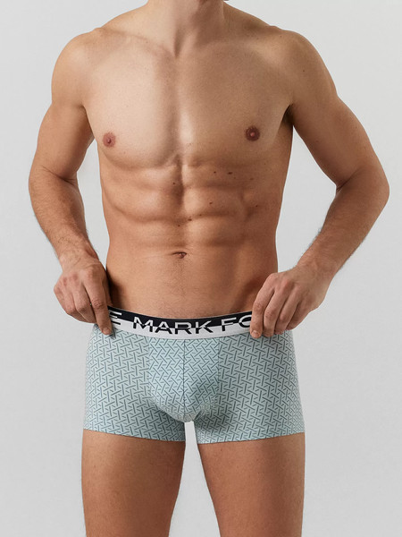 Изображение товара Комплект мужских трусов Mark Formelle 411215-2 (р.98-108, узор на голубой дымке/бриз)