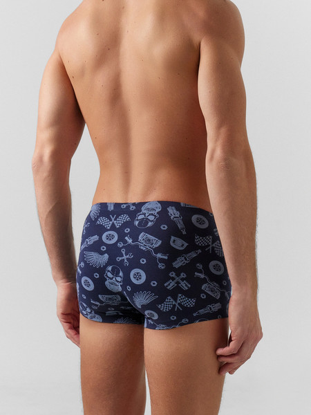 Изображение товара Комплект мужских трусов Mark Formelle 411216-2 (р.86-96, мотодетали на глубоком синем/черный)