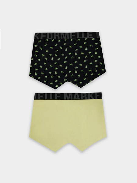 Изображение товара Комплект мужских трусов Mark Formelle 411215-2 (р.102-112, аллигаторы на черном/зеленый Нил)