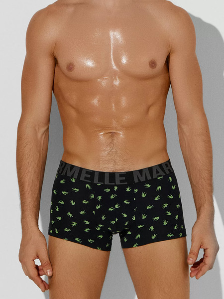 Изображение товара Комплект мужских трусов Mark Formelle 411215-2 (р.102-112, аллигаторы на черном/зеленый Нил)
