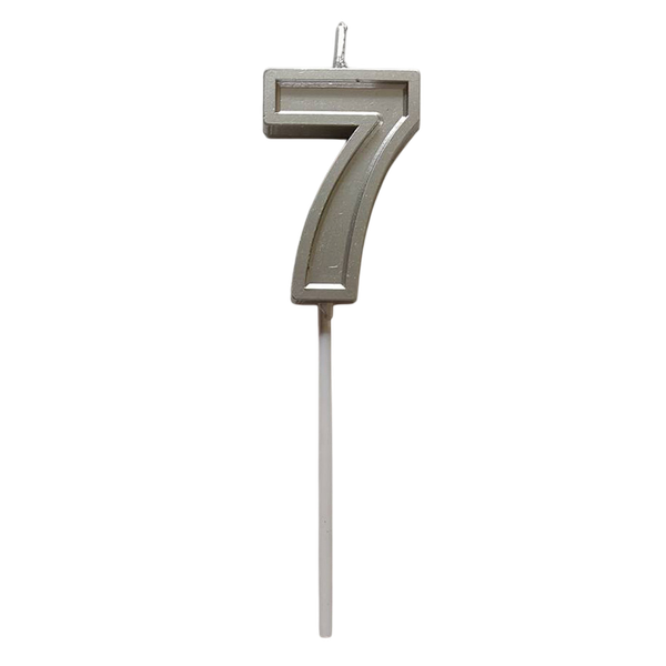 Изображение товара Свеча для торта S.G. Home Цифра 7 на шпажке SG-CC-N3 (серебристый)