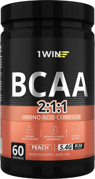 Изображение товара Аминокислоты BCAA 1WIN 2:1:1 (360г, персик)