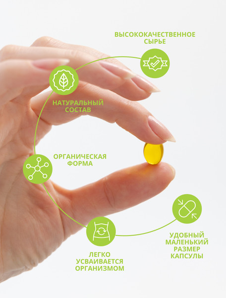 Изображение товара Жирные кислоты 1WIN Omega 3-6-9 с селеном и витамином Е (120 капсул)