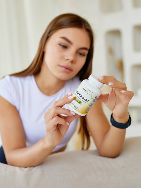 Изображение товара Жирные кислоты 1WIN Omega-3 с витамин Д3 (60 капсул)