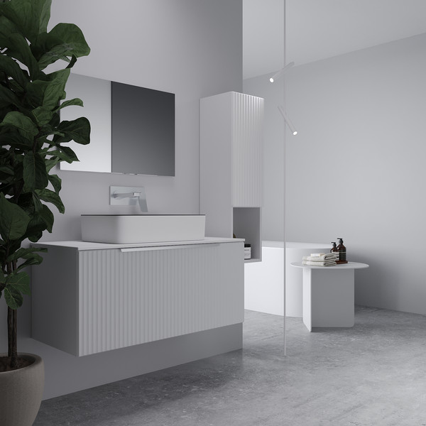 Изображение товара Тумба под умывальник ЗОВ Дублин 100 / DU100LWMFW (флавио белый)