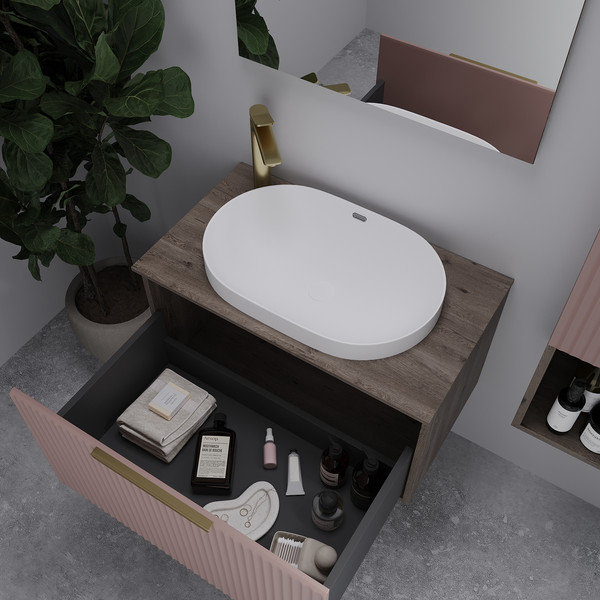 Изображение товара Тумба под умывальник ЗОВ Дублин 100 / DU100TSMFR (флавио античная роза)