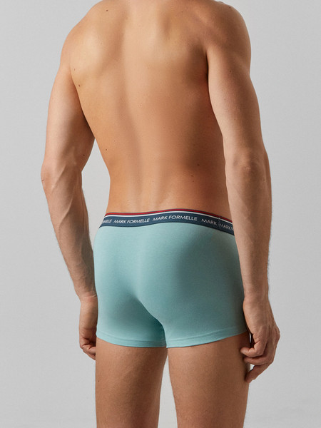 Изображение товара Комплект мужских трусов Mark Formelle 411215-2 (р.94-104, пыльная бирюза/геометрия на атлантике)