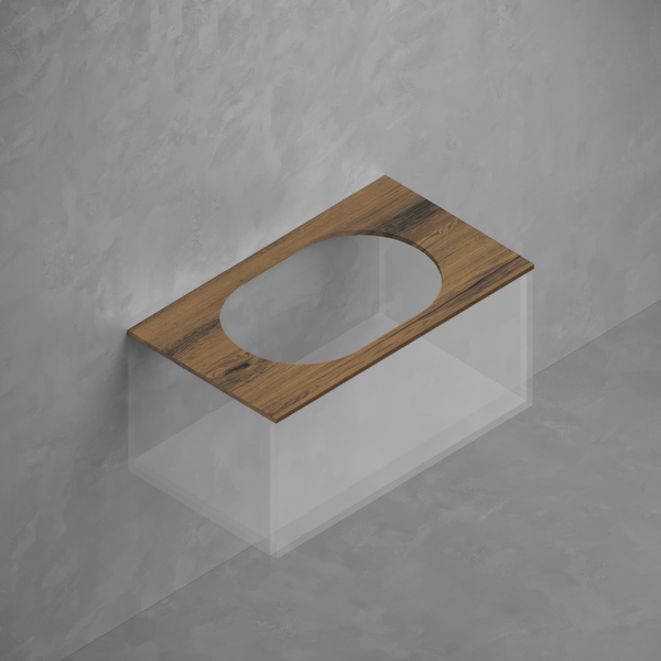 Изображение товара Тумба с умывальником ЗОВ Парма 100 / P100LA0MAMC1B-LDSPA6002 (аттик)