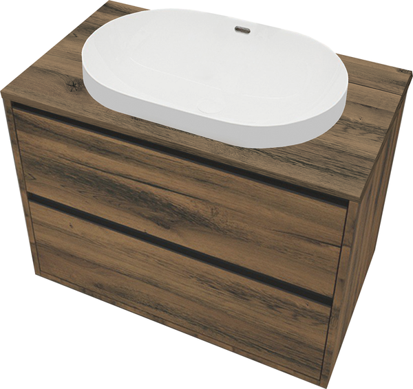 Изображение товара Тумба с умывальником ЗОВ Парма 80 / P80LA0MAMC1B-LDSPA6002 (аттик)