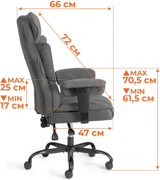 Изображение товара Кресло офисное Tetchair Comfy BL (ткань/коричневый)