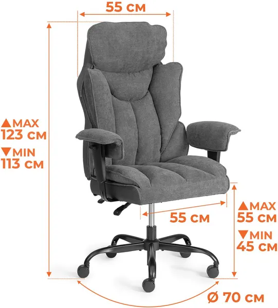 Изображение товара Кресло офисное Tetchair Comfy BL (ткань/коричневый)