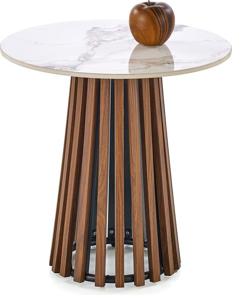 Изображение товара Журнальный столик Halmar Carina S (бежевый мрамор/орех)