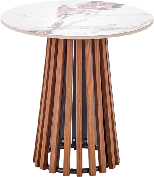 Изображение товара Журнальный столик Halmar Carina S (бежевый мрамор/орех)