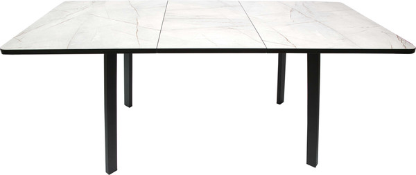 Изображение товара Обеденный стол ВВР Миллер пластик 120-160x80 (каспий серый/черный №3)