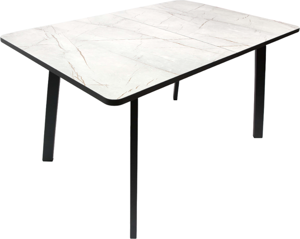 Изображение товара Обеденный стол ВВР Миллер пластик 120-160x80 (каспий серый/черный №3)