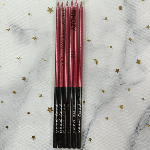 Изображение товара Набор свечей для торта S.G. Home Праздник SG-CC-6GL (6шт, красный/черный)