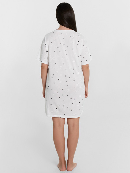 Изображение товара Сорочка Mark Formelle 572371 (р.164/170-100-106, звездная россыпь на белом)