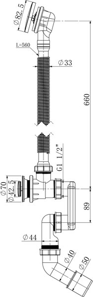 Изображение товара Сифон Lauter 21Y31000 (хром)