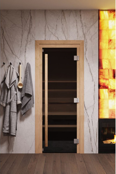 Изображение товара Стеклянная дверь для бани/сауны COOPER Premium 190x71.5 (бронза)
