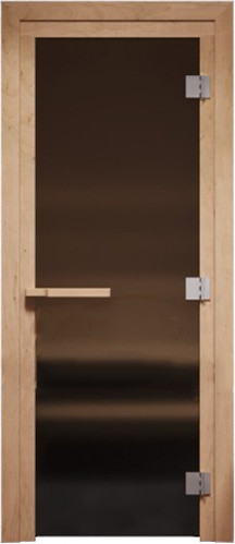 Изображение товара Стеклянная дверь для бани/сауны COOPER Pro 200x81.5 (бронза матовая)