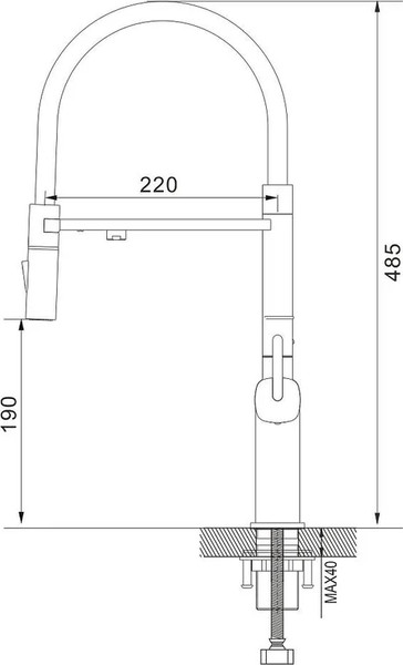 Изображение товара Смеситель Rose R358 (хром)