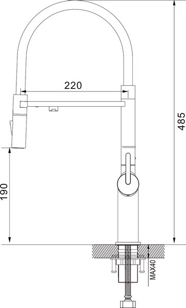 Изображение товара Смеситель Rose R458 (хром)