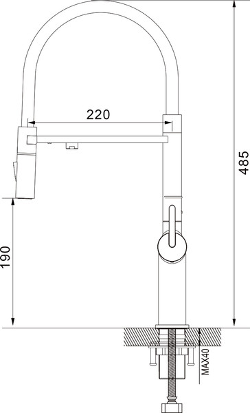 Изображение товара Смеситель Rose R458C (белый)