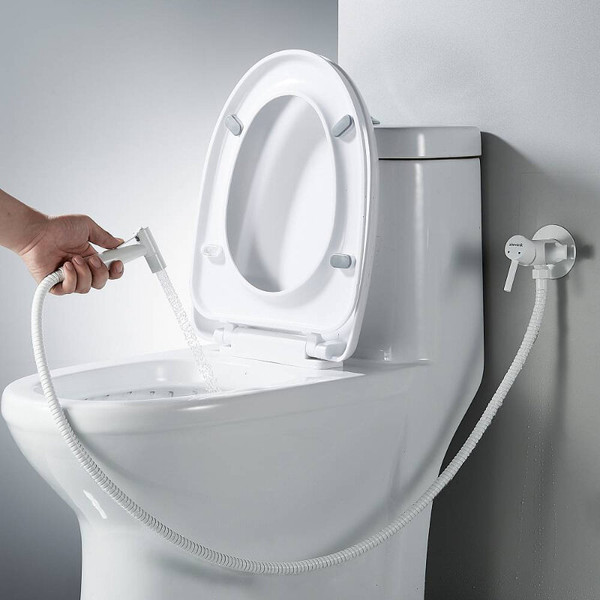Изображение товара Гигиенический душ со смесителем Shevanik S147C (белый)