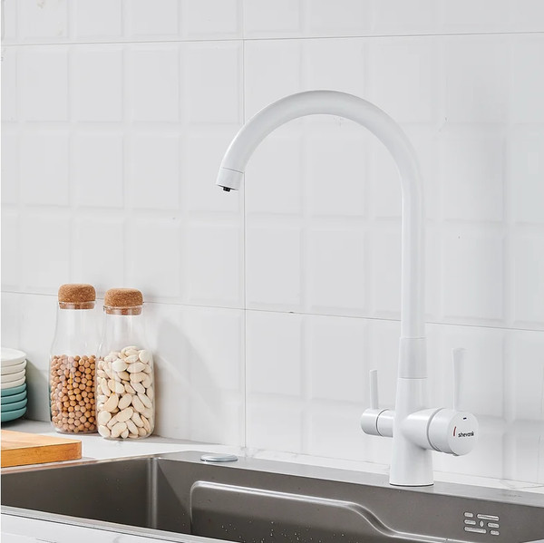 Изображение товара Смеситель Shevanik S428C (белый)