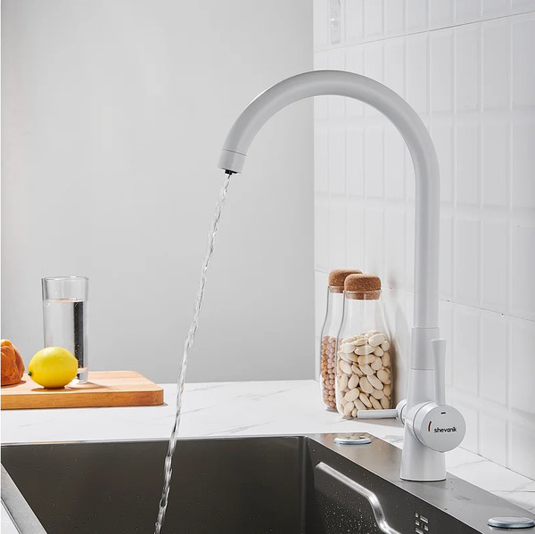 Изображение товара Смеситель Shevanik S428C (белый)