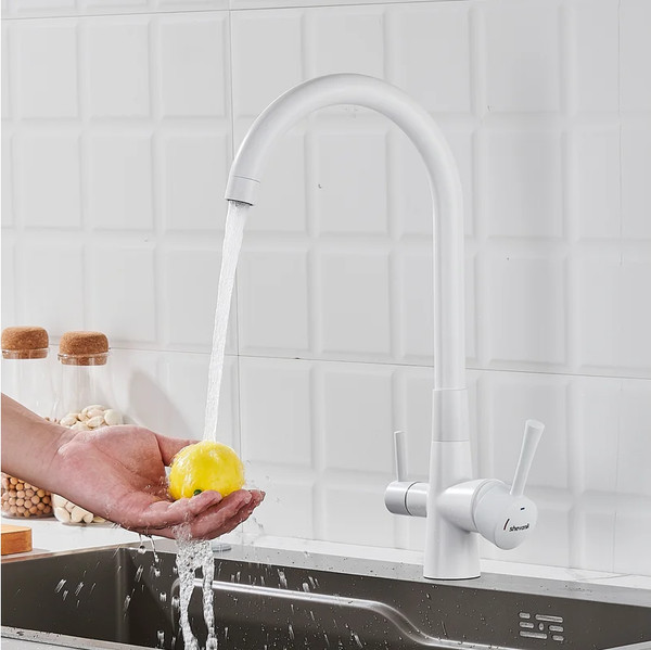 Изображение товара Смеситель Shevanik S428C (белый)