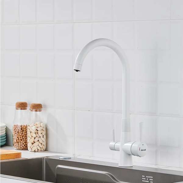 Изображение товара Смеситель Shevanik S428C (белый)