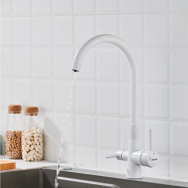 Изображение товара Смеситель Shevanik S428C (белый)