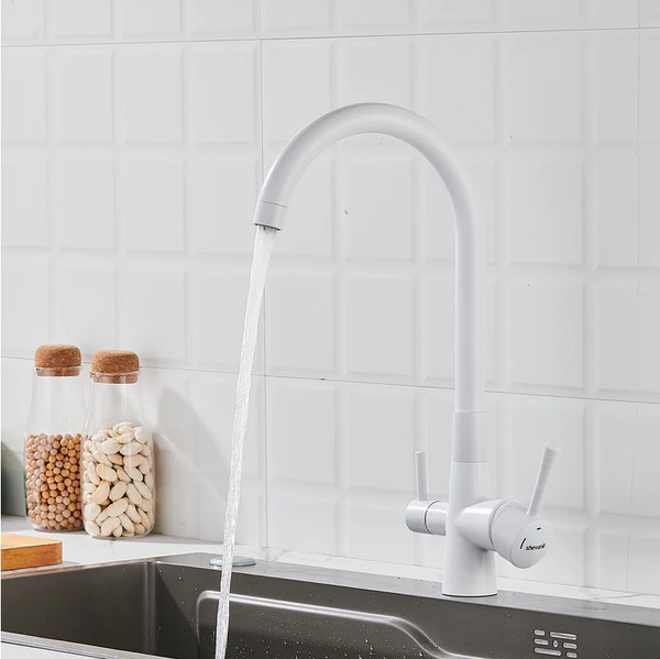 Изображение товара Смеситель Shevanik S428C (белый)