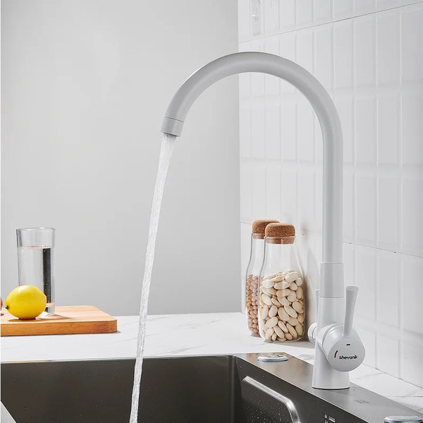 Изображение товара Смеситель Shevanik S428C (белый)