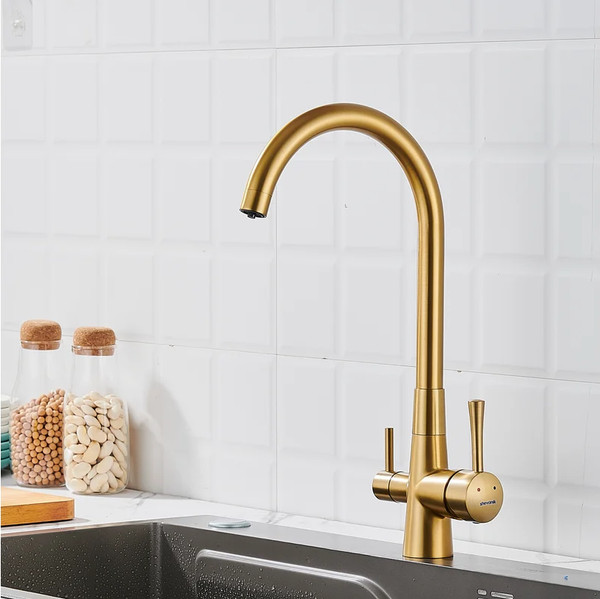 Изображение товара Смеситель Shevanik S428G (золотой сатин)