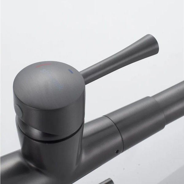 Изображение товара Смеситель Shevanik S428T (оружейная сталь)