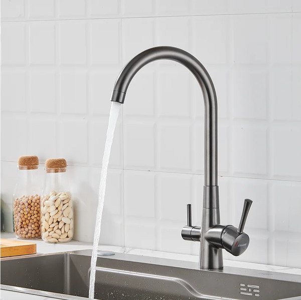 Изображение товара Смеситель Shevanik S428T (оружейная сталь)