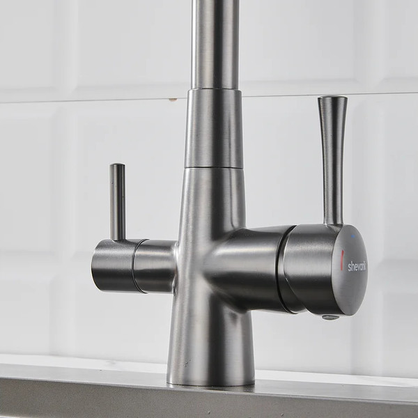 Изображение товара Смеситель Shevanik S428T (оружейная сталь)