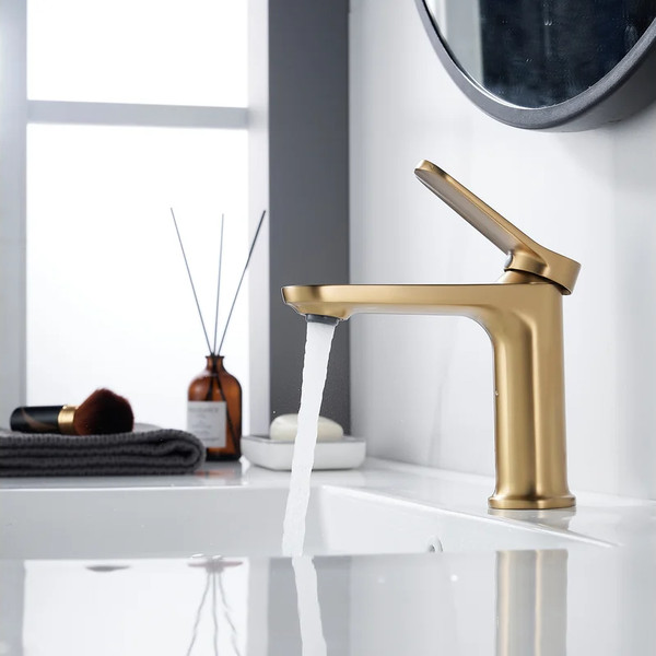 Изображение товара Смеситель Shevanik S4301G (золотой сатин)