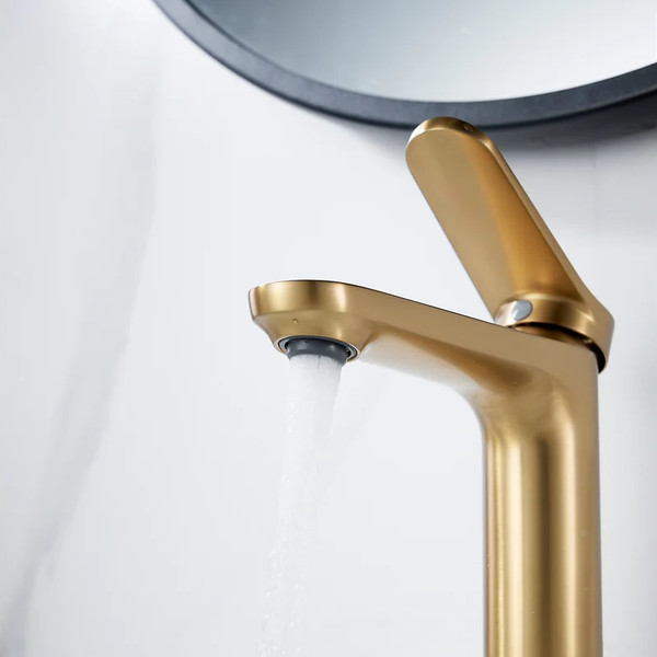 Изображение товара Смеситель Shevanik S4301G (золотой сатин)