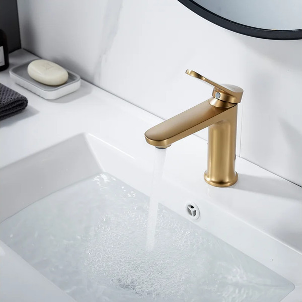 Изображение товара Смеситель Shevanik S4301G (золотой сатин)