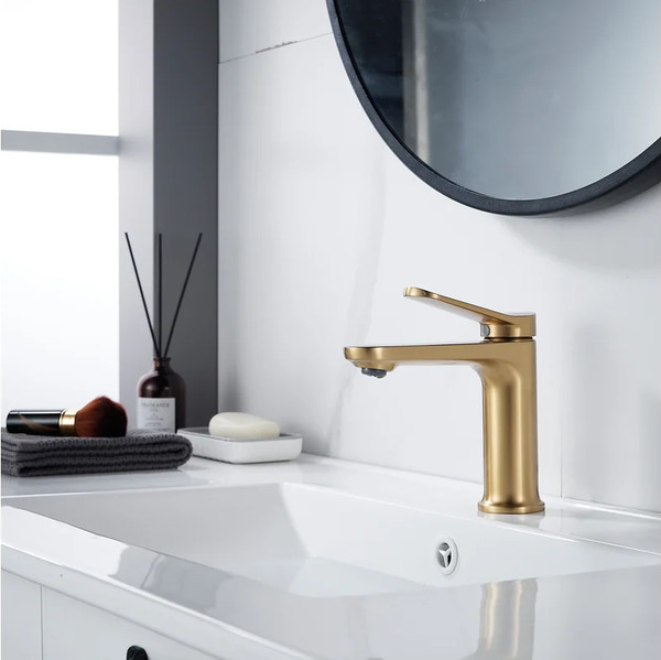 Изображение товара Смеситель Shevanik S4301G (золотой сатин)