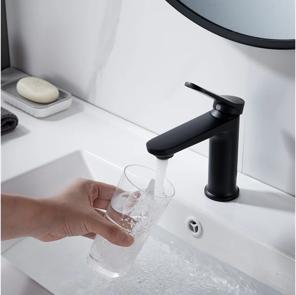 Изображение товара Смеситель Shevanik S4301H (черный матовый)