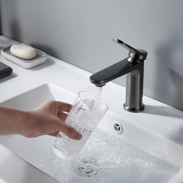 Изображение товара Смеситель Shevanik S4301T (оружейная сталь)