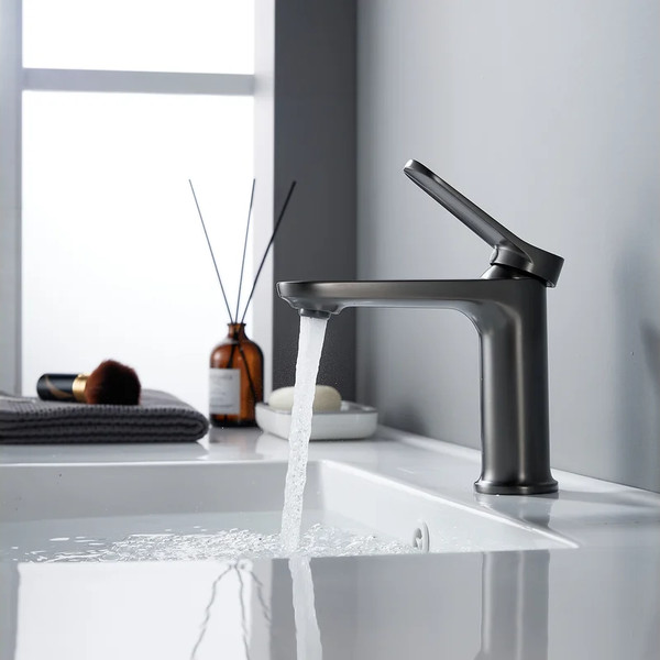 Изображение товара Смеситель Shevanik S4301T (оружейная сталь)