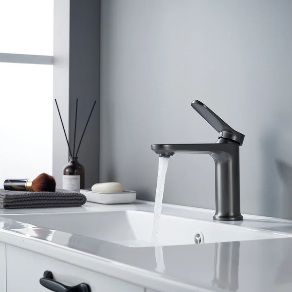 Изображение товара Смеситель Shevanik S4301T (оружейная сталь)